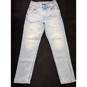 American Eagle Outfitters Womens Jeans Light Wash Straight Leg Rigid Size 2